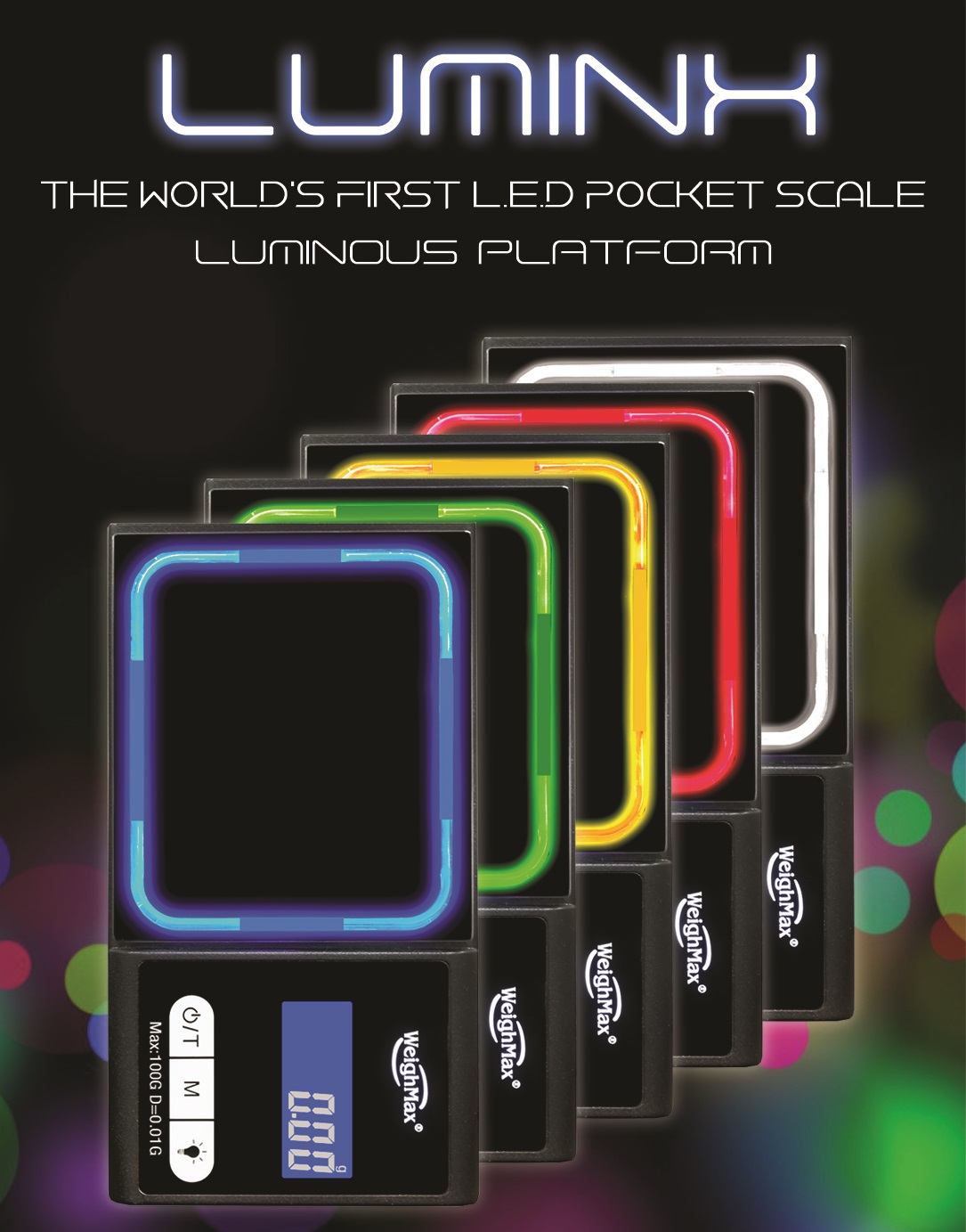 *0.01g x 100g Weighmax Luminx LED Digital Scales #WMLED
